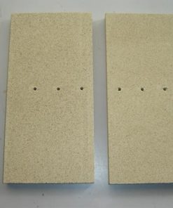 SET VERMICULITE PLATTE HINTEN MIT 2 STEINEN MIT LÖCHER