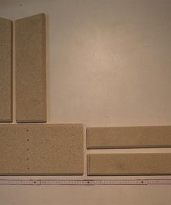 SATZ SEITEN UND RÜCKENPLATTE VERMICULITE