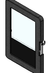 Komplette Feurtür aus Guß