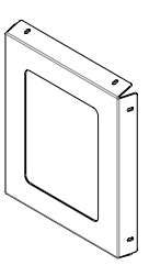 MCZ Feuerstelle T?r Abdeckung INOX