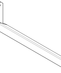 Unterer schwarze Leitblech der Tür