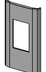 Komplette  ästhetische Tür Silver