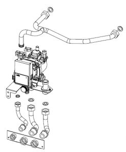 Hydraulikeinheit – mit Brauchwarmwasser Herstellung – mit Hochleistungs-Zirkulator
