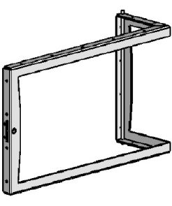 Komplette Tür Ausführung Schwarz lackiert 70 LI.