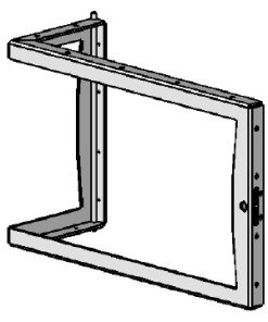 Türrahmen Ausführung vernickelt 60 RE/LI