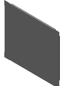 Rückwand des Backofens aus Edelstahl “304”