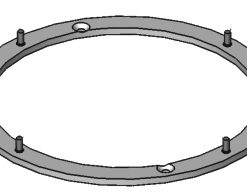 Adaptersatz Rauchgebläse mit Encoder auf der Volute für Gebläse ohne Encoder