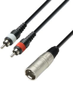 Adam Hall K3 YMCC 3m 2 x Cinch auf XLR/m