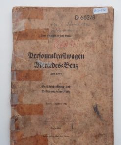 Mercedes Benz Type 170V (W136) Gerätebeschreibung