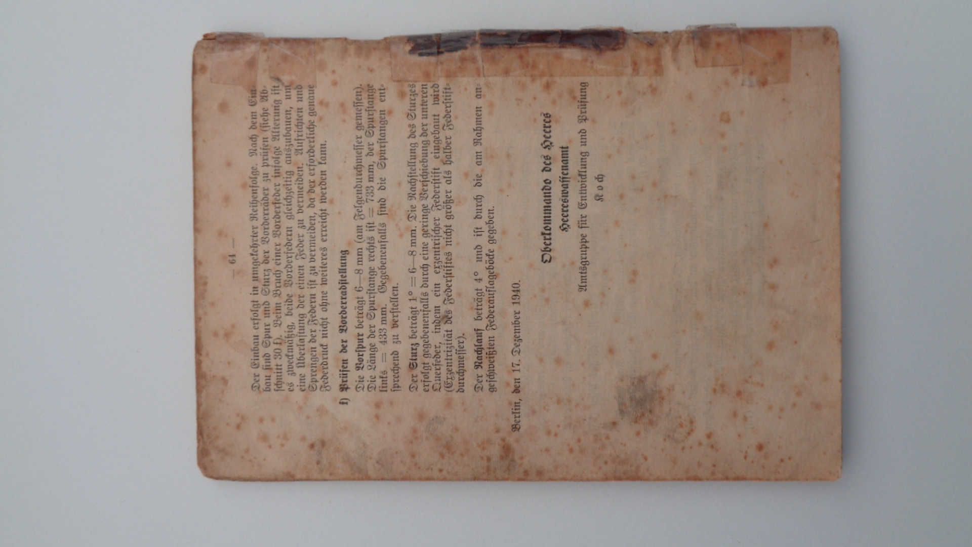 Mercedes Benz Type 170V (W136) Gerätebeschreibung – Bild 2