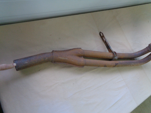 Auspuffrohr mit Topf ab Krümmer für einen Mercedes? – Bild 3