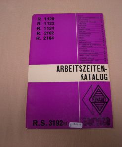 Arbeitszeitenkatalog Renault