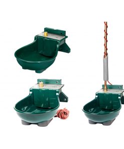 Abreuvoir pour bétail en plastique avec robinet à flotteur