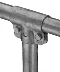 T-Schelle geschlossen verzinkt – Rohrschelle mit Schrauben & Muttern für 1–2,5 Zoll